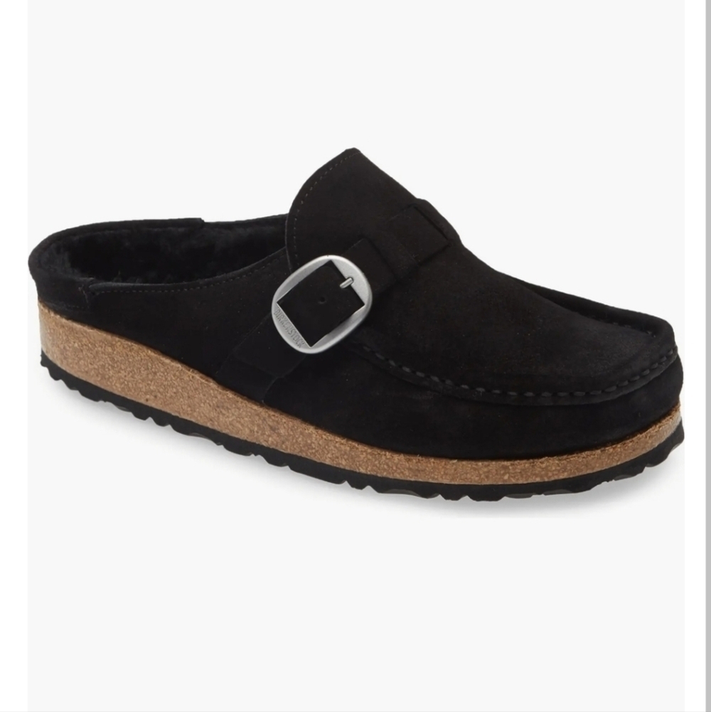 NEW BIRKENSTOCK Slippers  Suede  Black